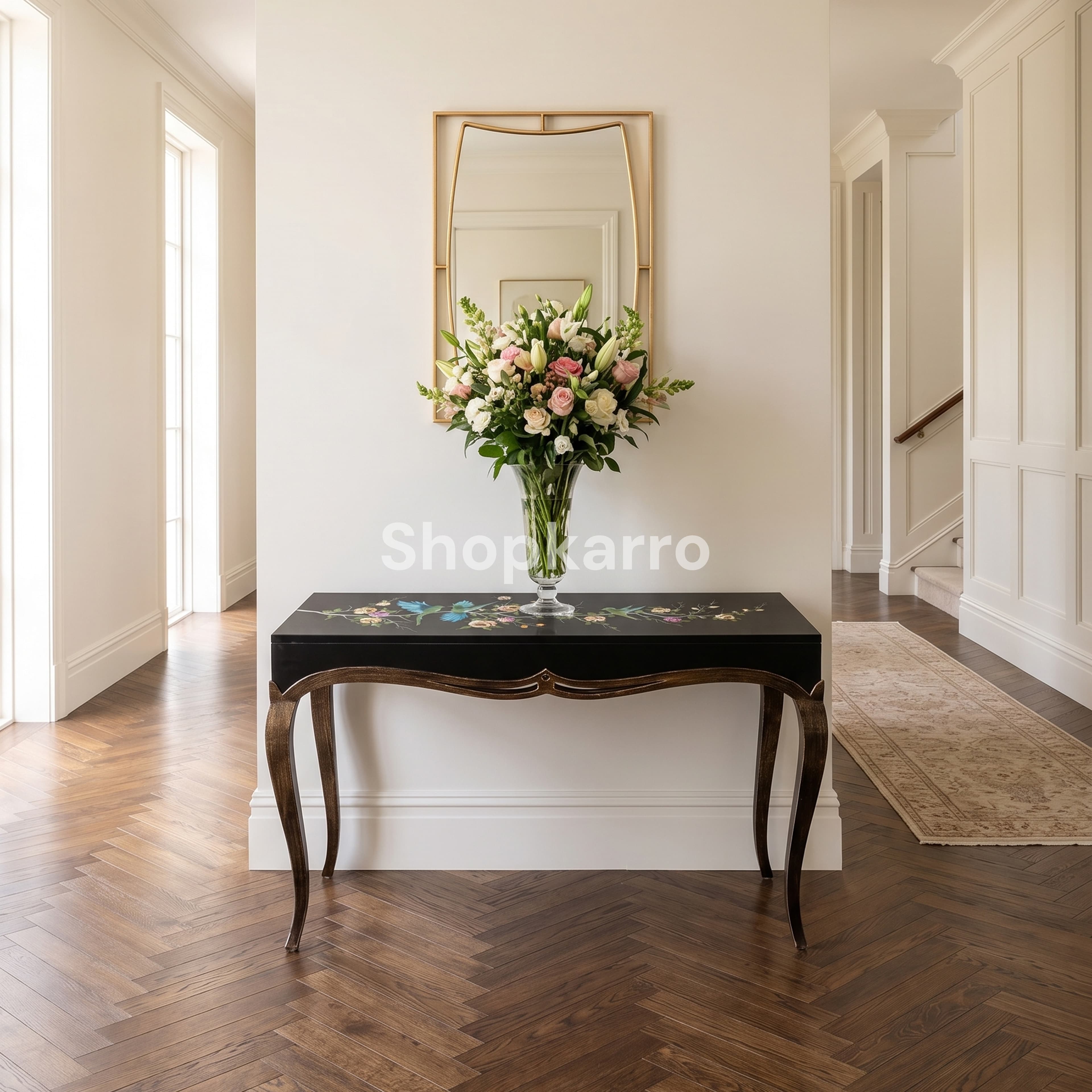 Vogue Bloom Console  wooden Table