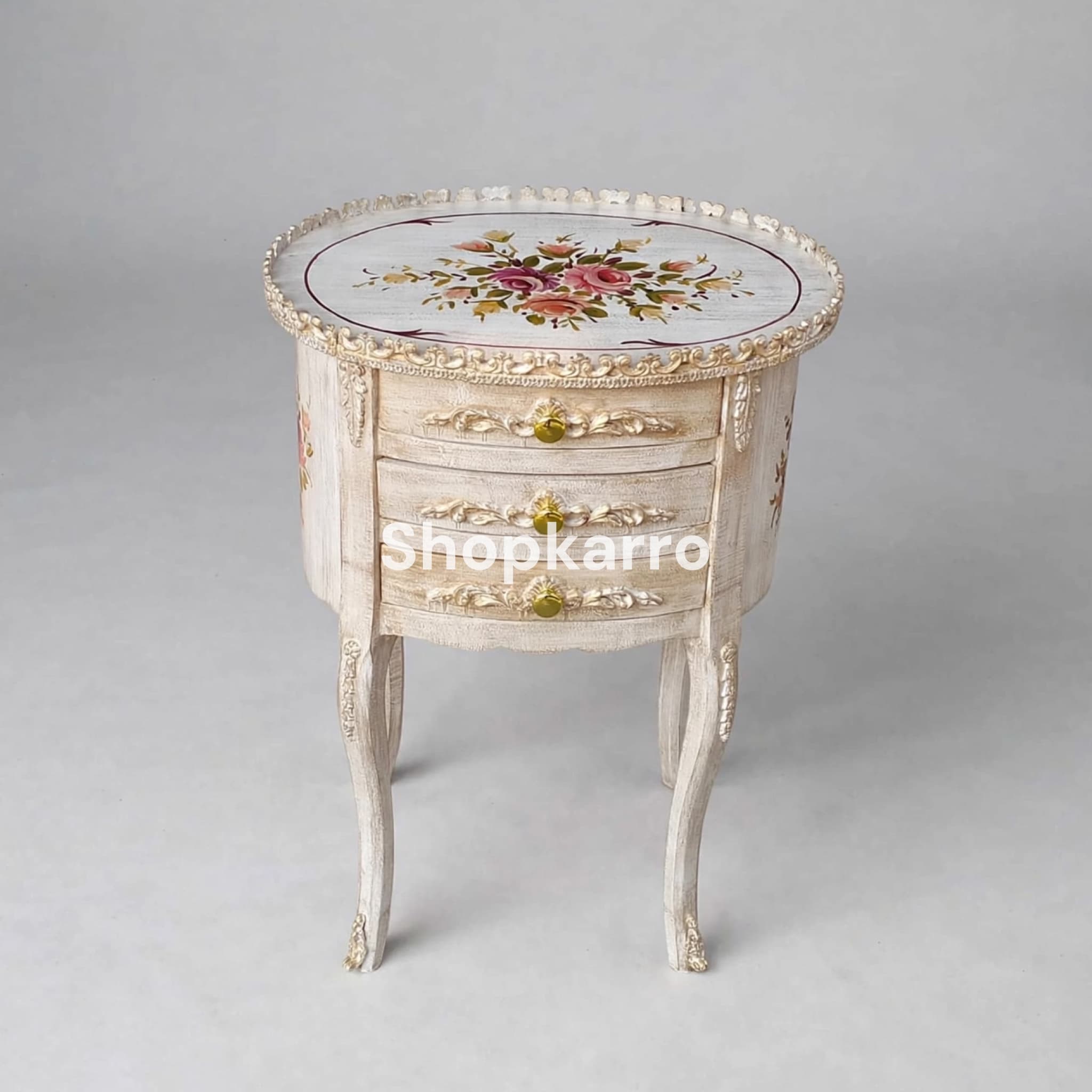 Antique Rose Wooden Table