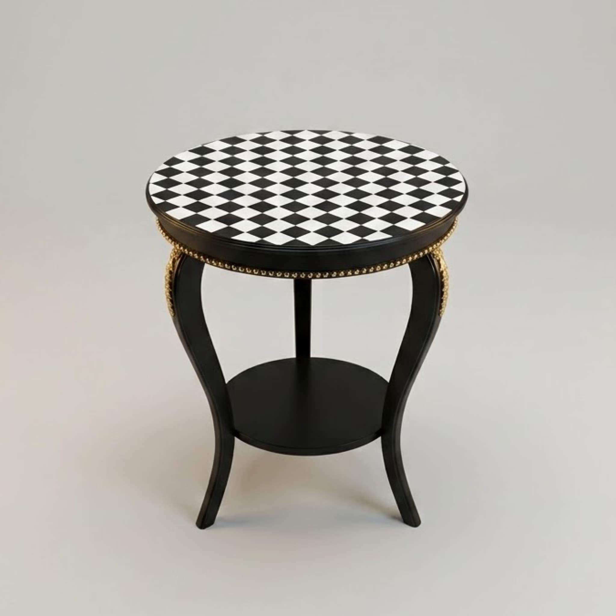 Twilight Geometric French End Table