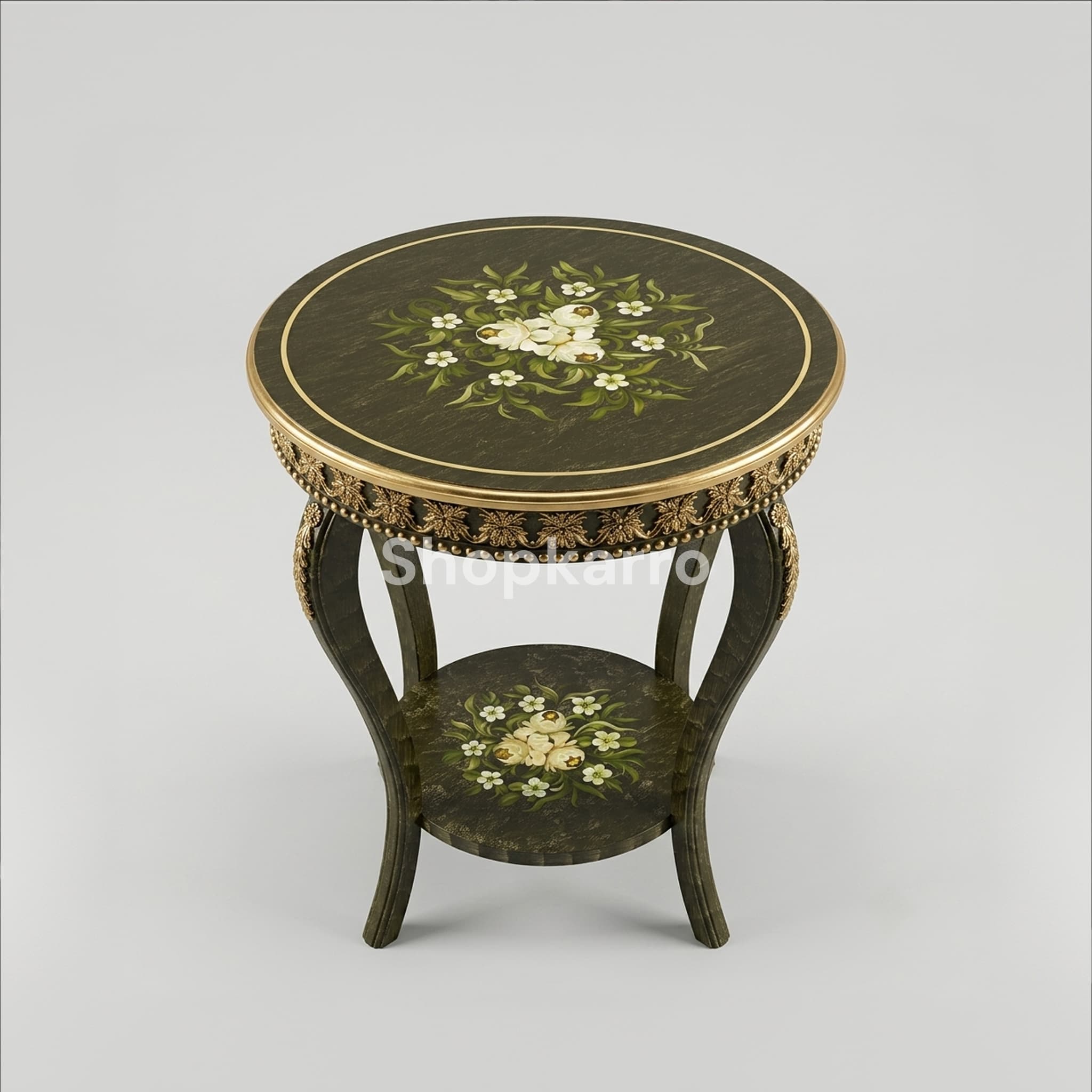 Verdant Olive French End Table