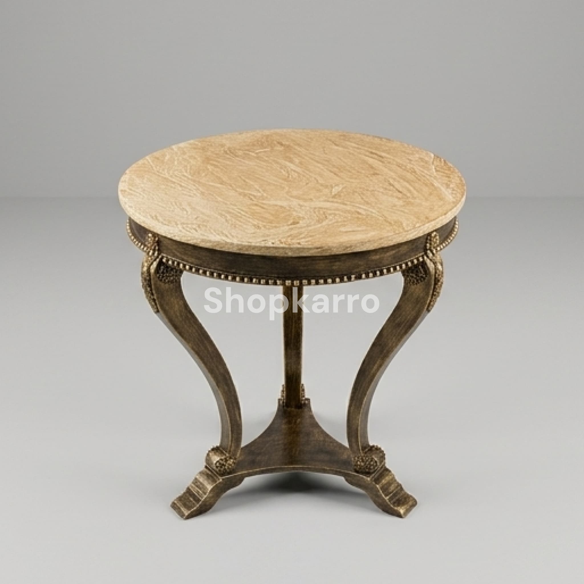 Ivory Swirl French Accent Table