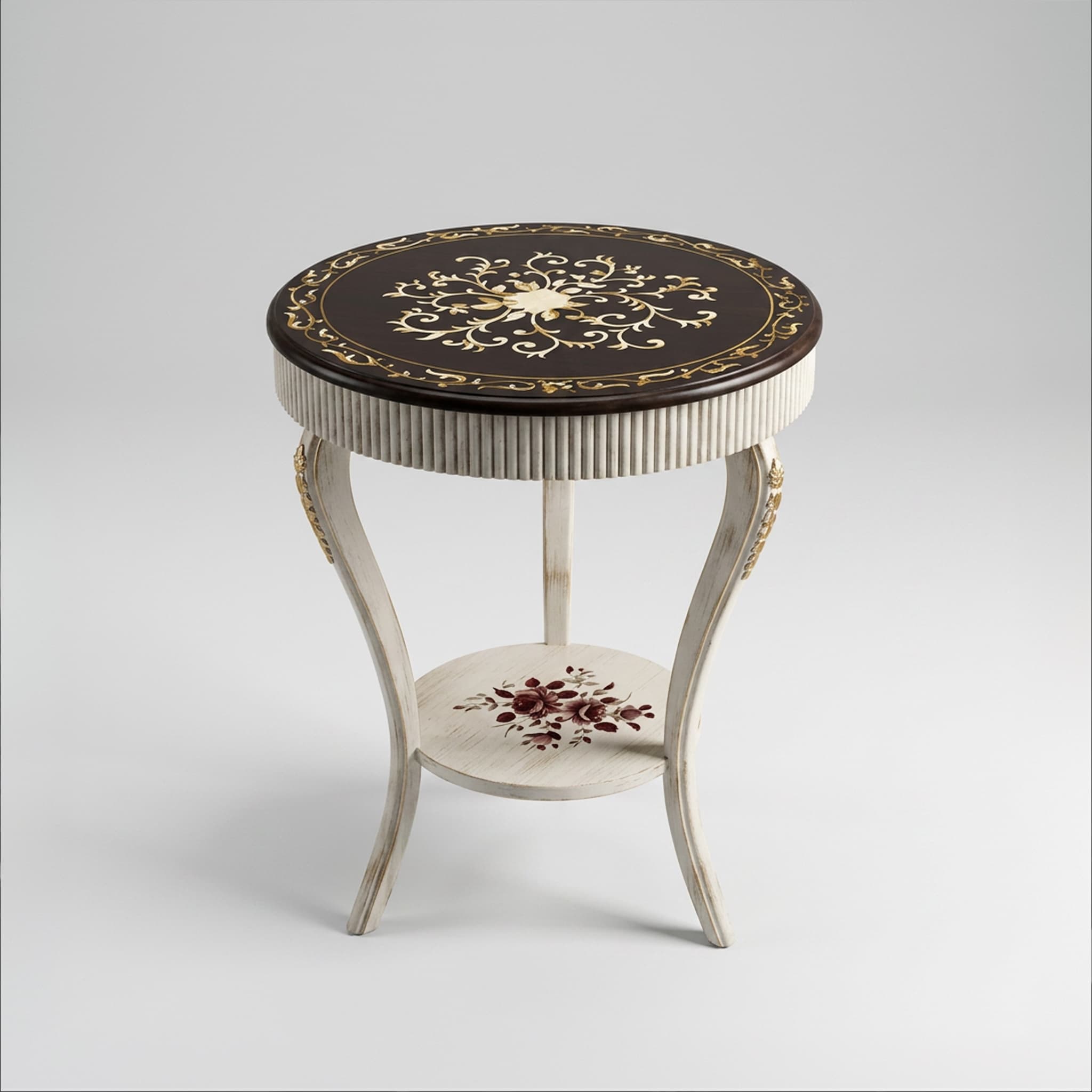 Chateau Marquetry End Table