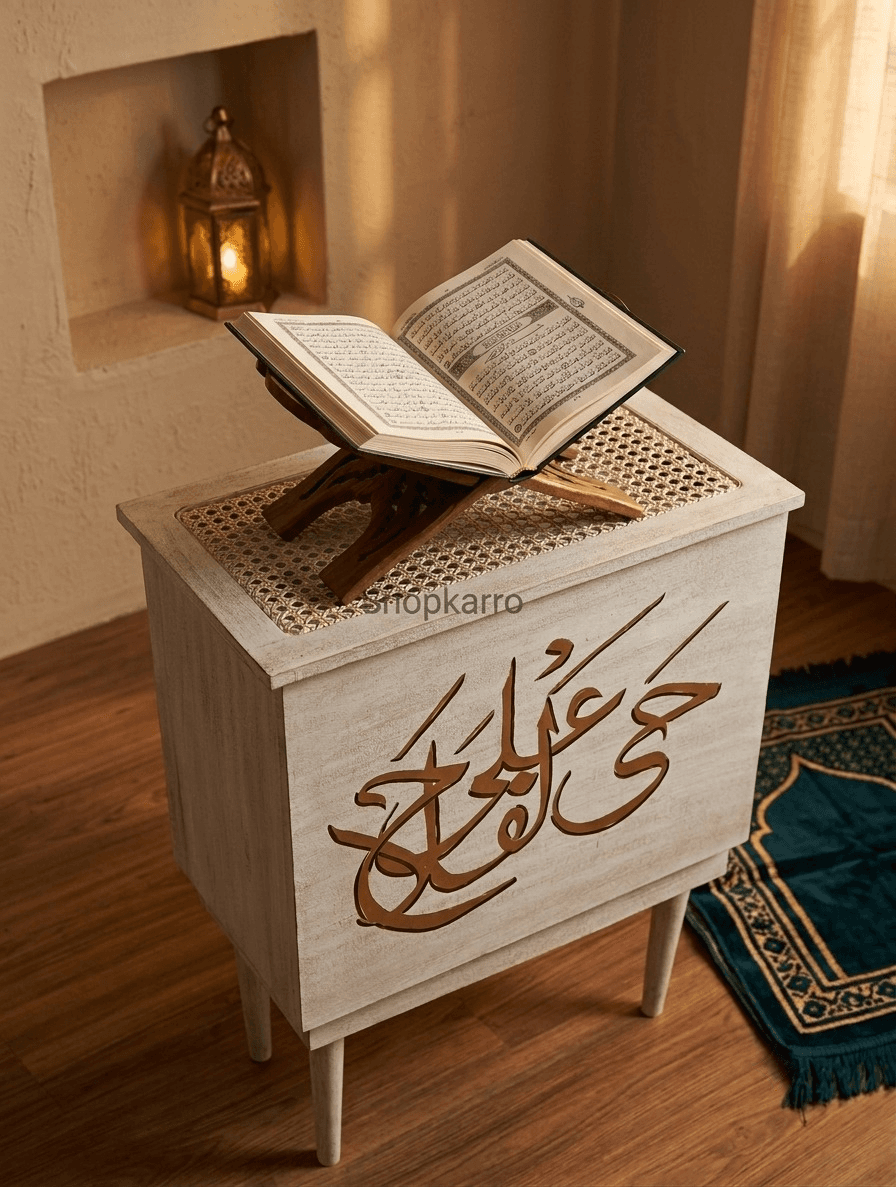 Serenity Calligraphy Cane Jaye Namaz Box