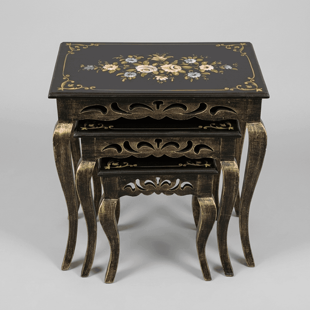 Royal Ebony Nesting Tables thumbnail 2