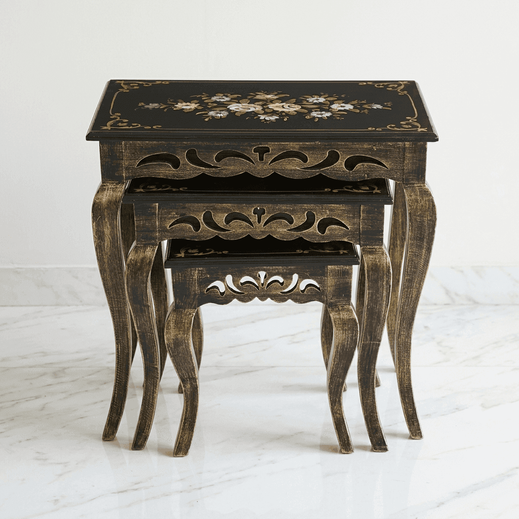 Royal Ebony Nesting Tables thumbnail 3