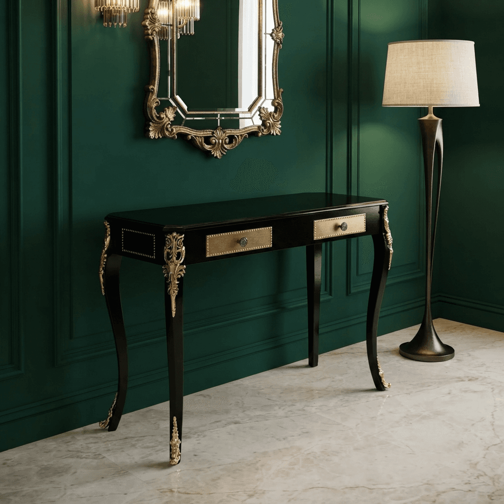 Emperor Noir Console wooden Table