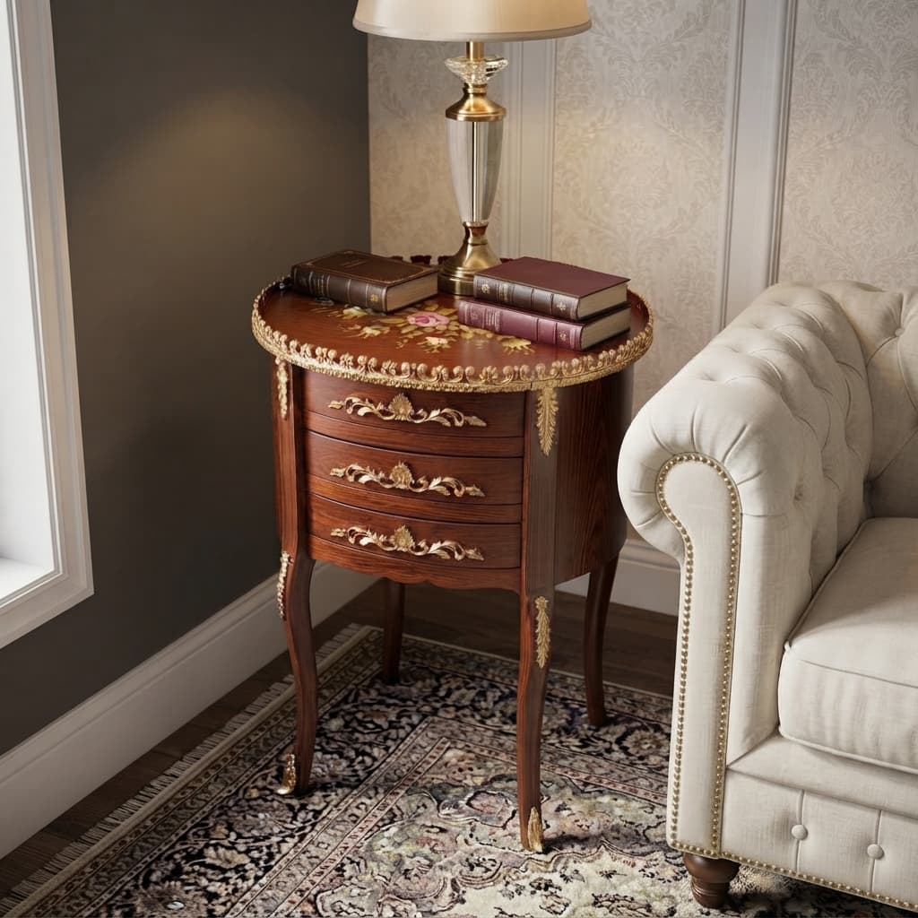Vintage Crown Wooden Table